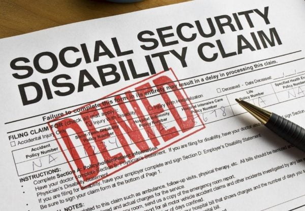 Denied Social Security Disability Claim Stock Photo